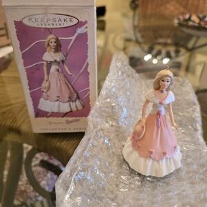 Hallmark Keepsake Barbie Ornament - Pink and White
